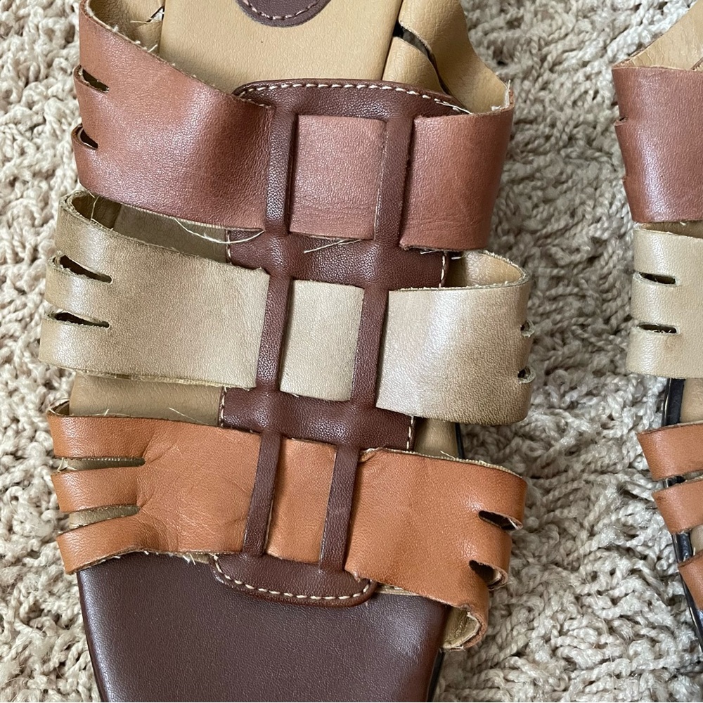 Brown Leather Sandals - Picture 2 of 6